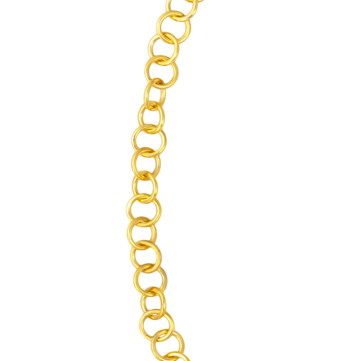 Tomfoolery Curve Circle Chain Necklace New