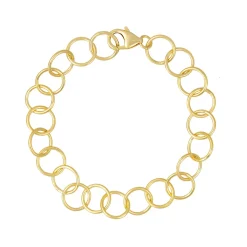 Tomfoolery Curve Large Circle Chain Bracelet Outlet