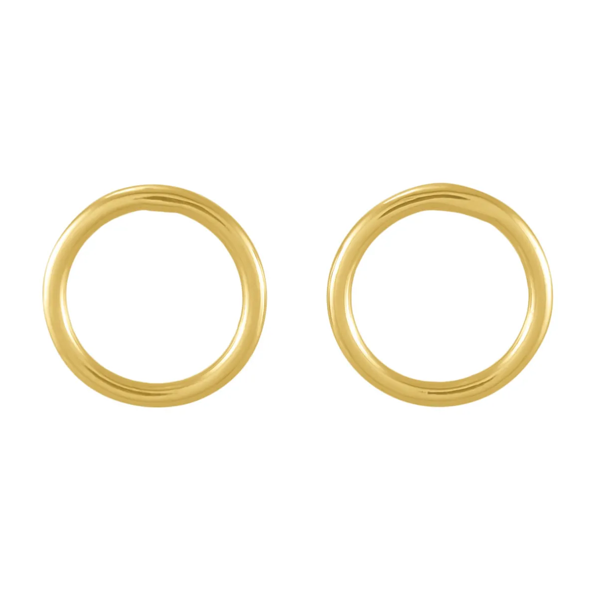 Tomfoolery Curve Large Circle Studs Best