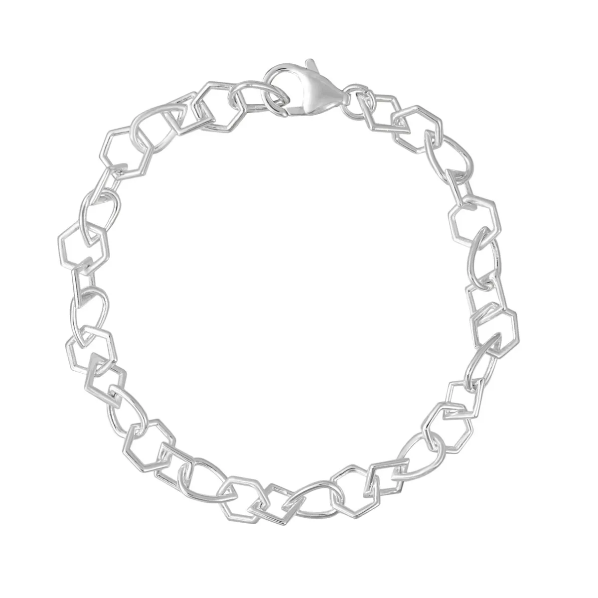 Tomfoolery Curve Multi Shape Chain Bracelet Best