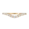 Tomfoolery Curved Diamond Wedding Band Outlet