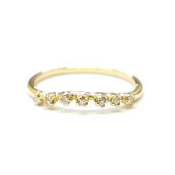 Tomfoolery Curved Seven Diamond Ring Outlet