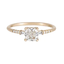 Tomfoolery Cushion Cut Diamond Melody Equilibrium Ring Discount