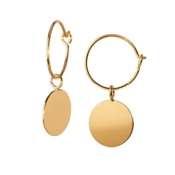 Tomfoolery Cut Circle Hoop Earrings Outlet