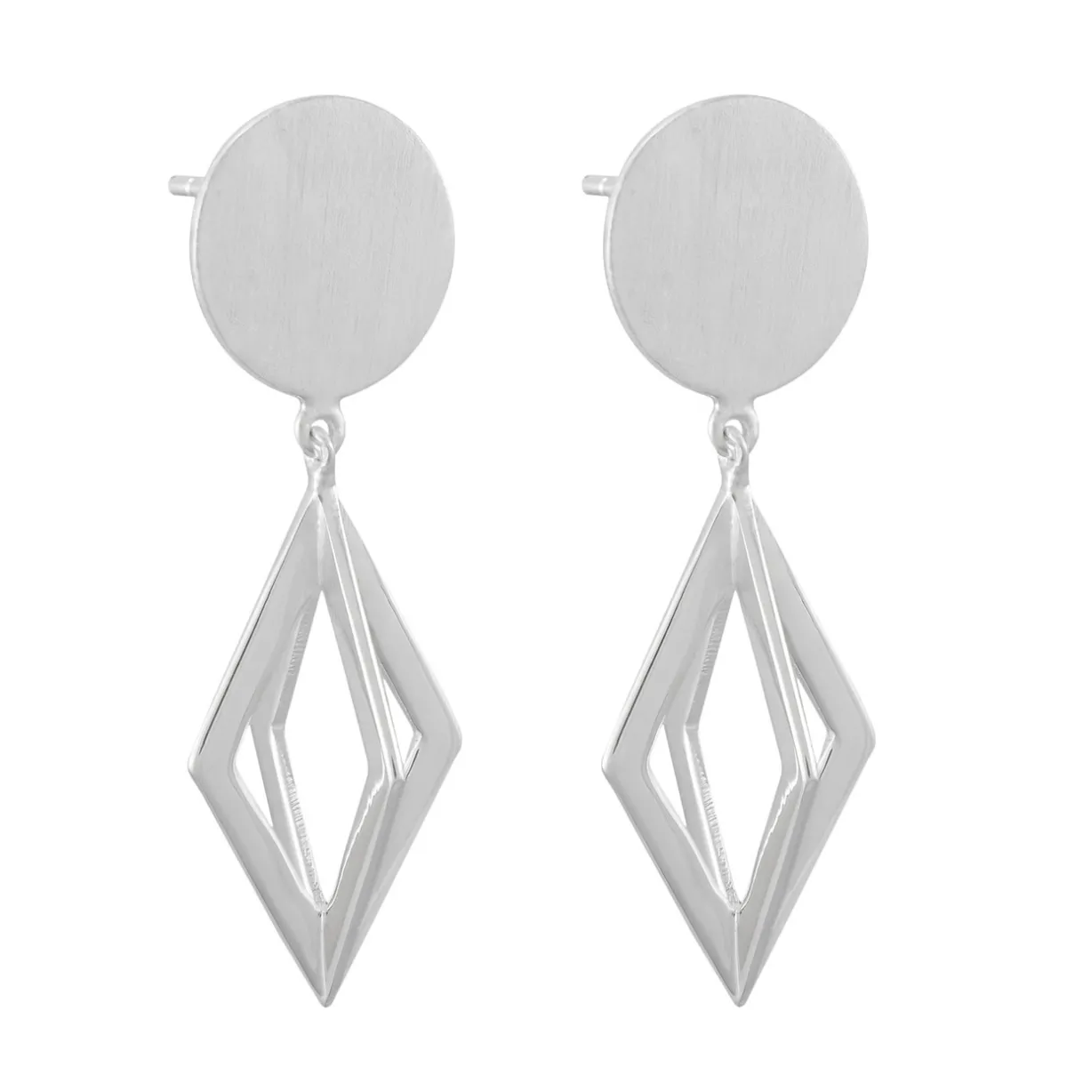 Tomfoolery 3D Diamond Drop Earrings Discount