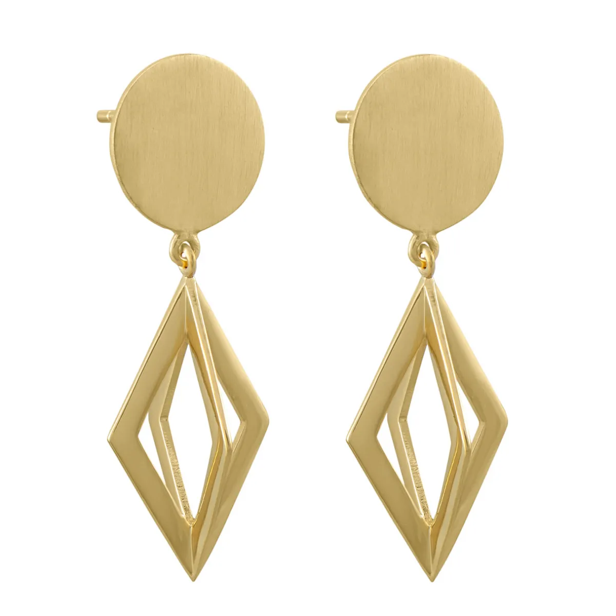 Tomfoolery 3D Diamond Drop Earrings Discount