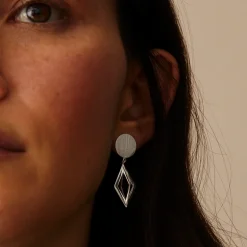 Tomfoolery 3D Diamond Drop Earrings Discount