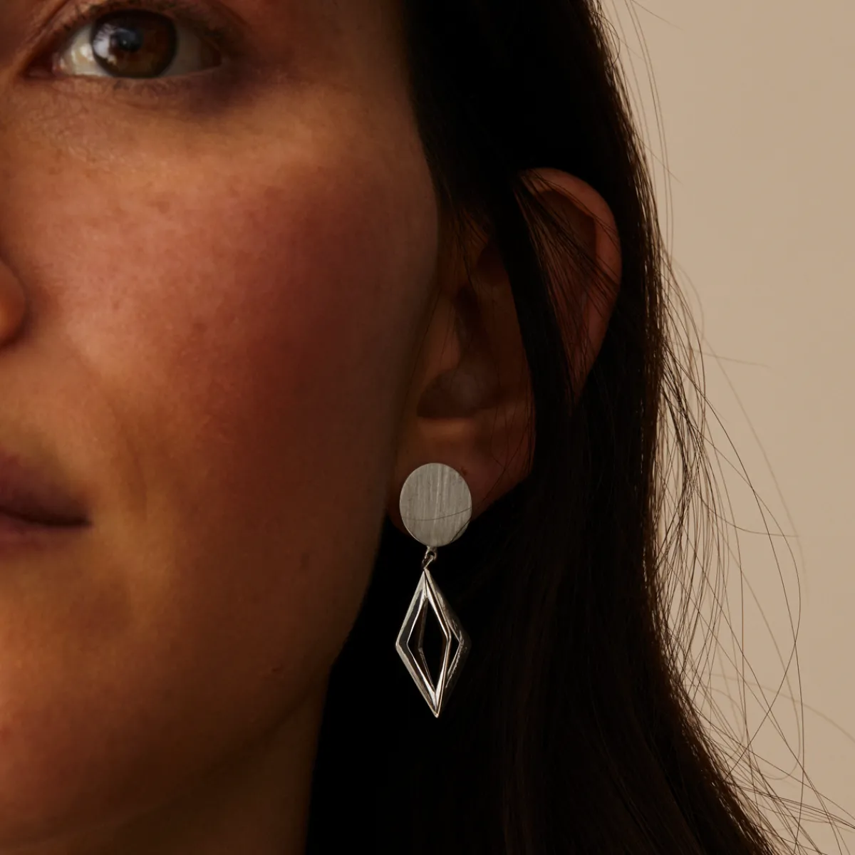 Tomfoolery 3D Diamond Drop Earrings Discount