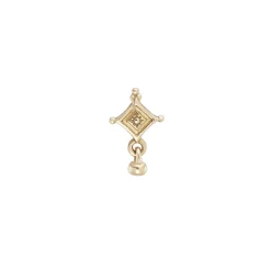 Tomfoolery Dala Droplet Beaded Stud New