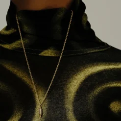 Tomfoolery Dala Mudra Gold Spinner Pendant New