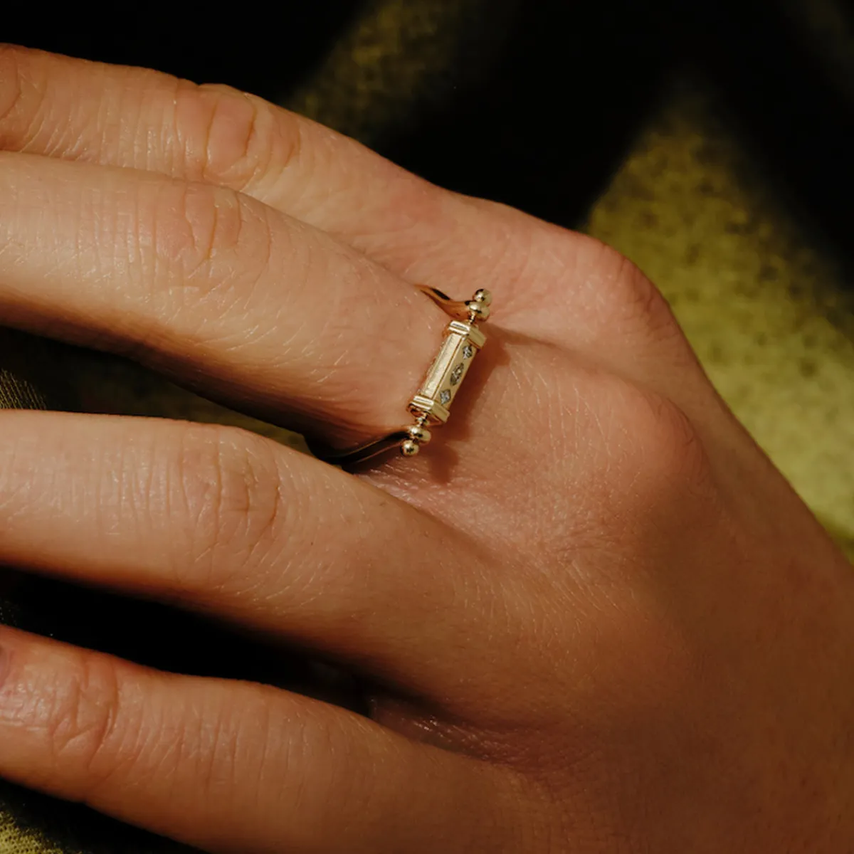 Tomfoolery Dala Mudra Gold Spinner Ring Sale