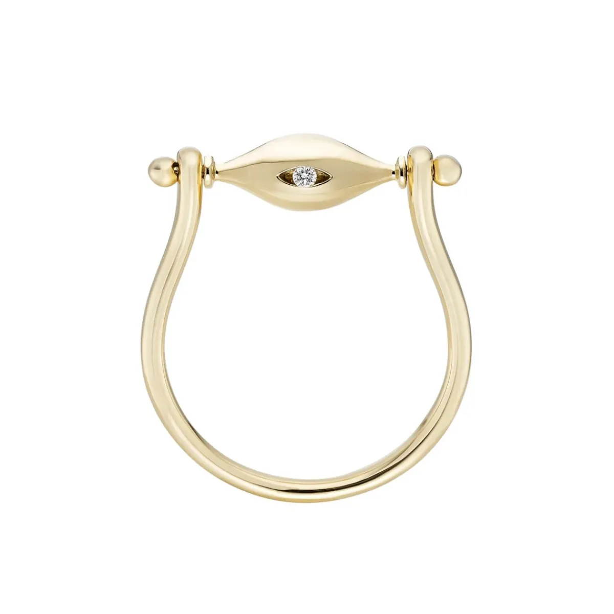 Tomfoolery Dala Mudra Ojo Spinner Ring New