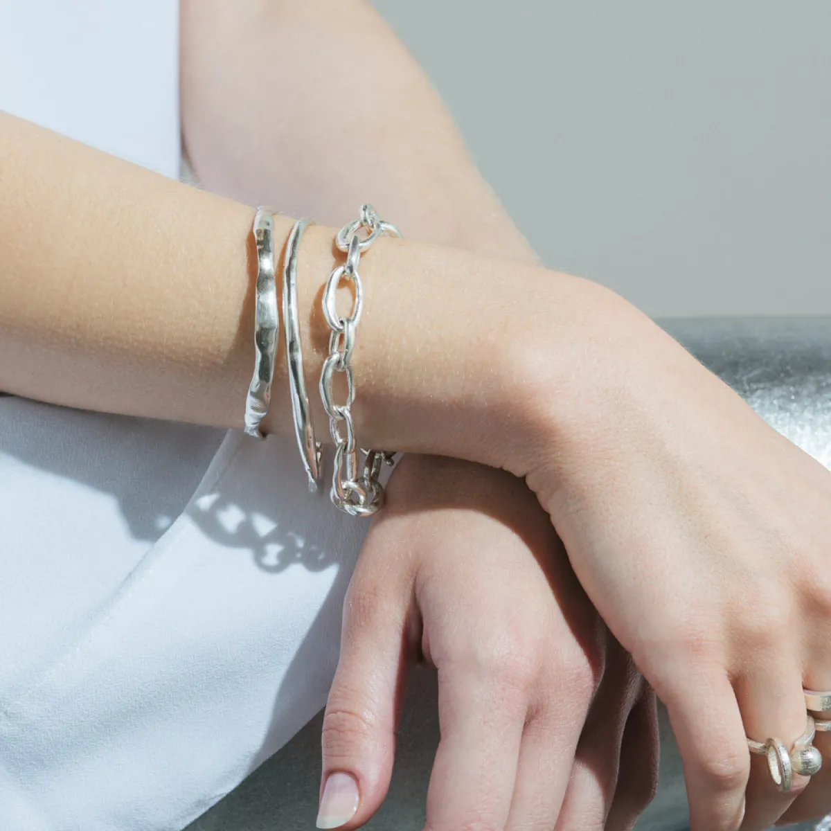 Tomfoolery Daniela Silver Bangle Fashion