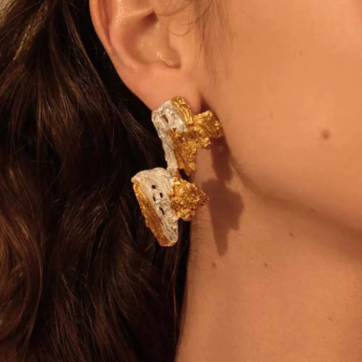 Tomfoolery Darya Irregular Mismatched Earrings Online