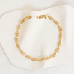 Tomfoolery Deia Gold Twist Chain Necklace Discount