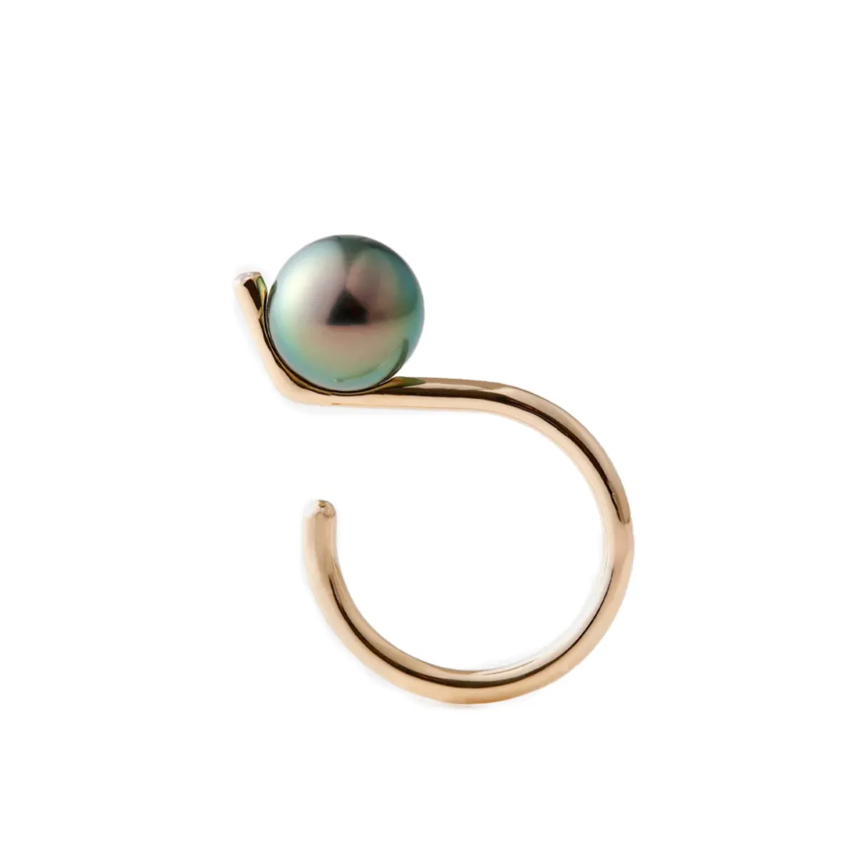 Tomfoolery Dent Pearl Ring Hot