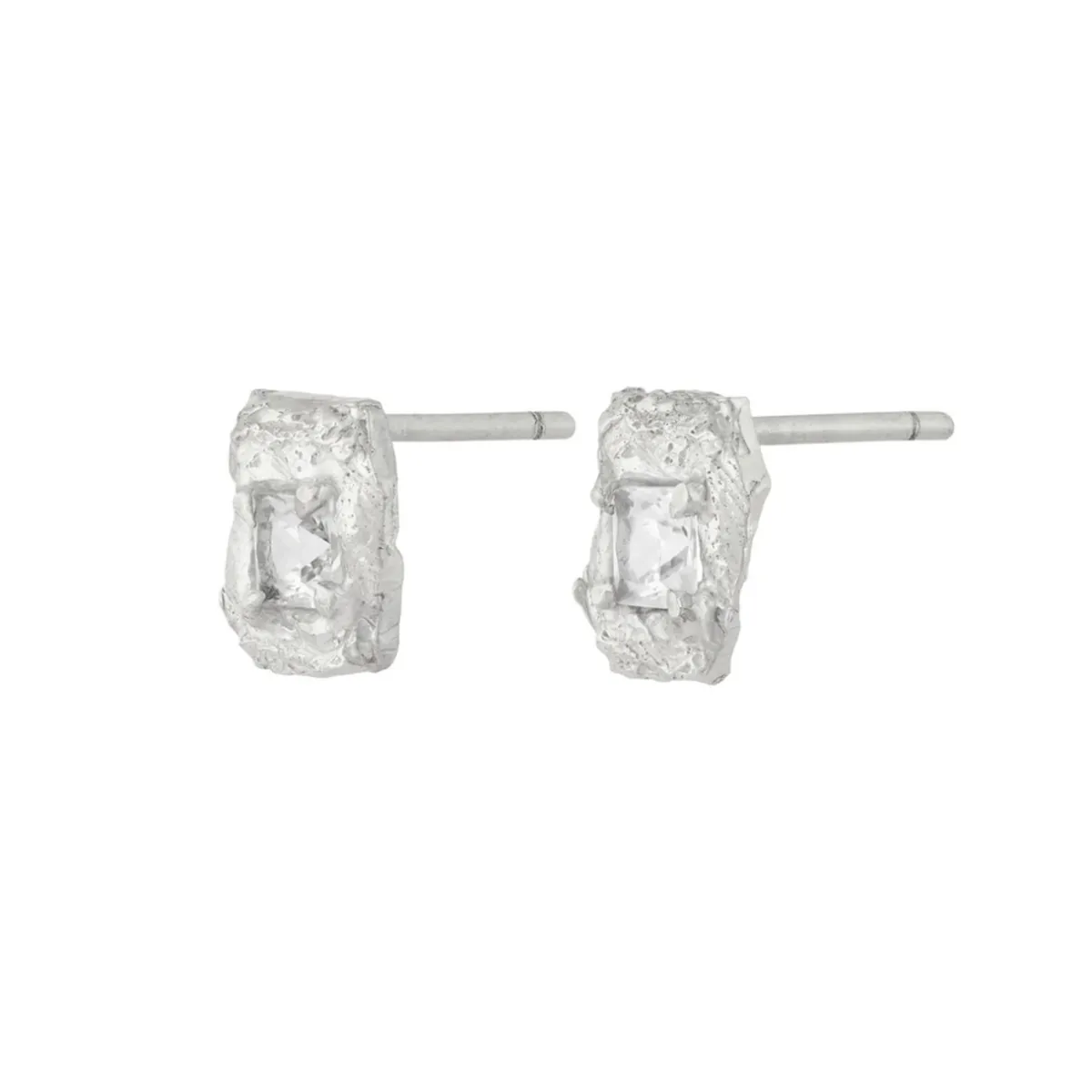 Tomfoolery Deti Silver White Sapphire Studs Sale
