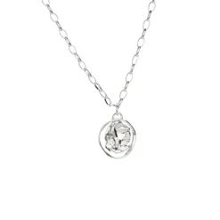 Tomfoolery Dia Arc Necklace Silver Outlet