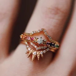 Tomfoolery Diamond Antlia Ring Outlet