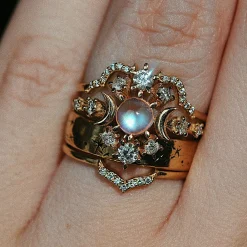 Tomfoolery Diamond Antlia Ring Outlet