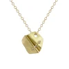 Tomfoolery Diamond Baguette 14 Carat Yellow Gold Pendant Necklace Sale