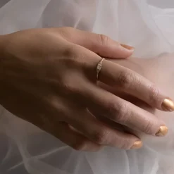 Tomfoolery Diamond Baguette Mini Deco Point Ring Sale