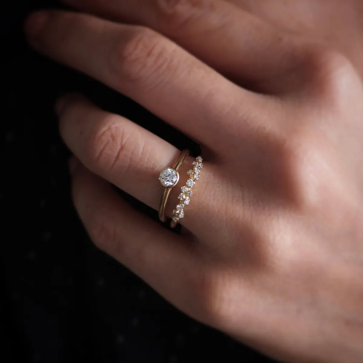 Tomfoolery Diamond Cluster Garland Ring Fashion