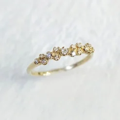 Tomfoolery Diamond Cluster Garland Ring Fashion