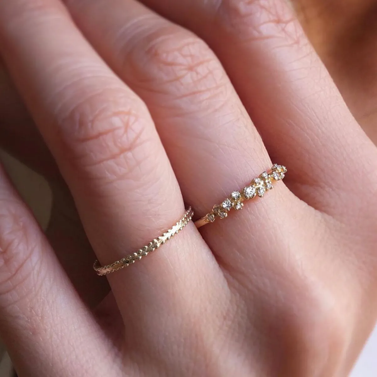 Tomfoolery Diamond Cluster Garland Ring Fashion