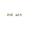 Tomfoolery Diamond Curved Branch Earrings Sale
