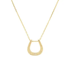 Tomfoolery Diamond Dala Horseshoe Necklace Online