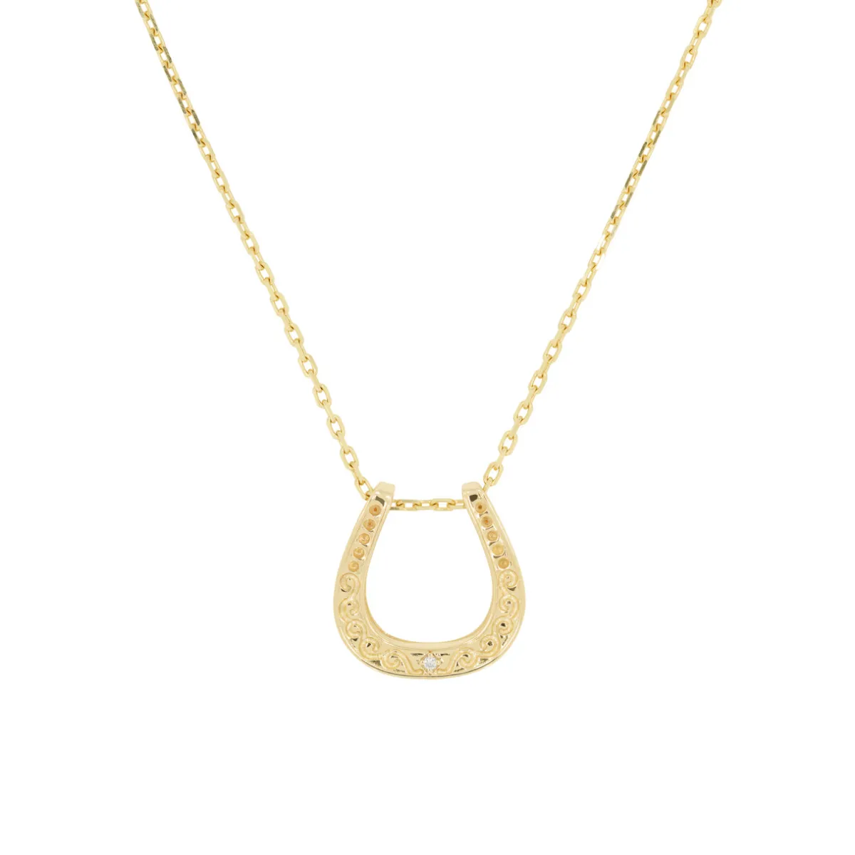 Tomfoolery Diamond Dala Horseshoe Necklace Online