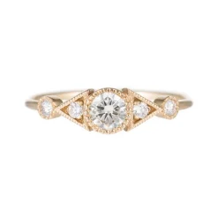 Tomfoolery Diamond Duo Deco Spear Ring Best