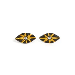 Tomfoolery Diamond Evil Eye Stud Discount