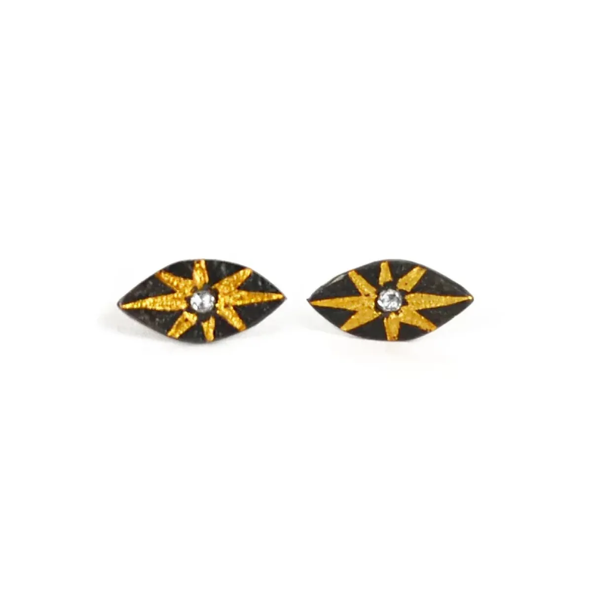 Tomfoolery Diamond Evil Eye Stud Discount