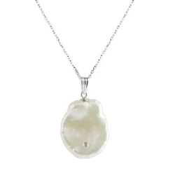 Tomfoolery Diamond Keshi Pearl Pendant Best