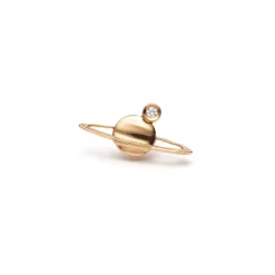 Tomfoolery Diamond Mini Saturn Single Earring Hot