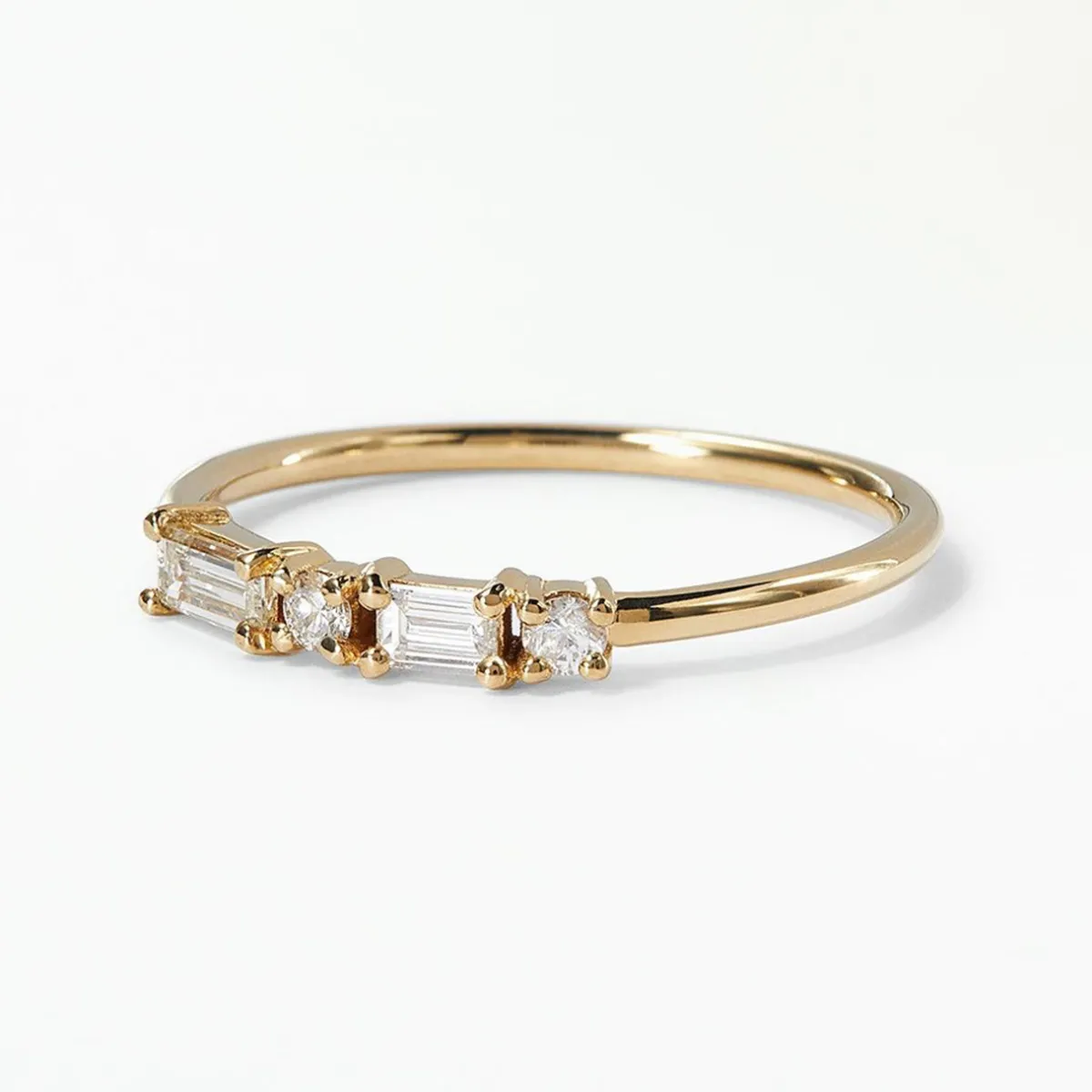 Tomfoolery Diamond Pillar Ring Discount