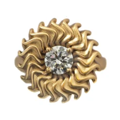 Tomfoolery Diamond Rosette Ring Clearance