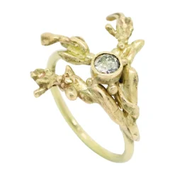 Tomfoolery Diamond Sculptural Porphyra Ring Fashion