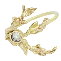 Tomfoolery Diamond Sculptural Porphyra Ring Fashion