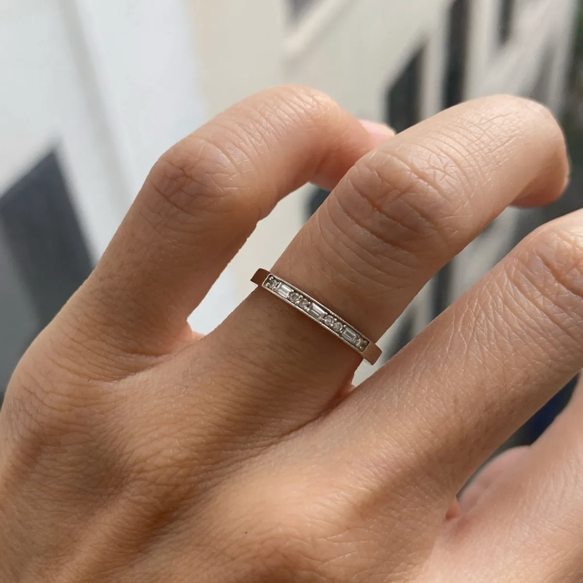 Tomfoolery Diamond Staccato Ring Outlet