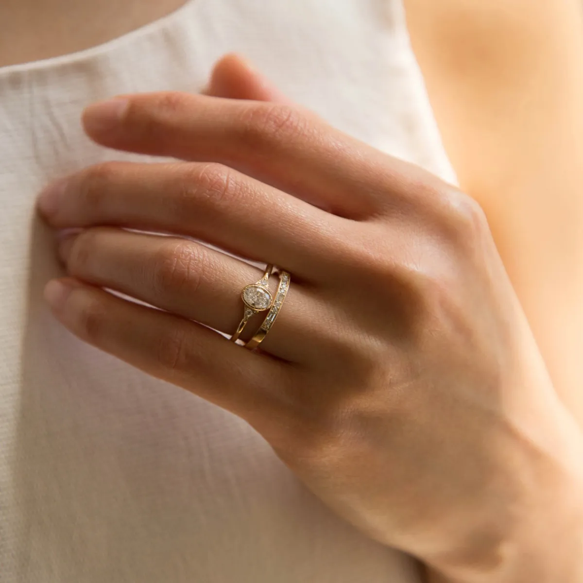 Tomfoolery Diamond Staccato Ring Outlet