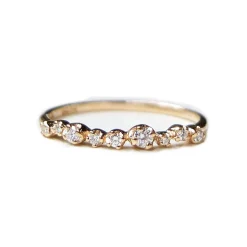 Tomfoolery Diamond Stepping Stone Ring New