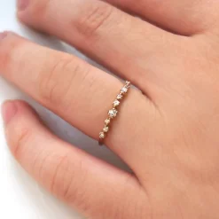 Tomfoolery Diamond Stepping Stone Ring New