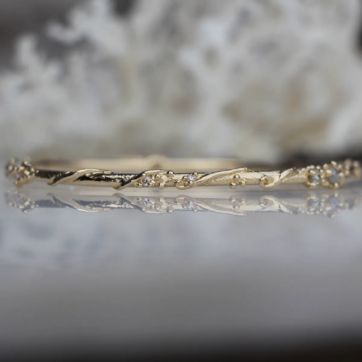 Tomfoolery Diamond Studded Ocean Bangle Sale