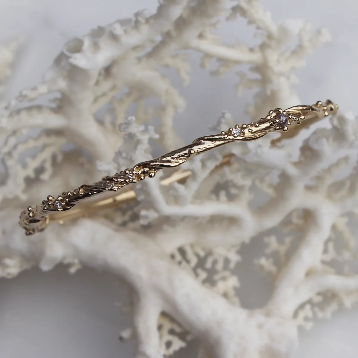 Tomfoolery Diamond Studded Ocean Bangle Sale
