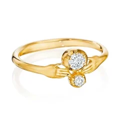Tomfoolery Diamond Tiny Hands Ring Fashion