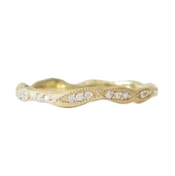 Tomfoolery Diamond Wave Eternity Ring Outlet