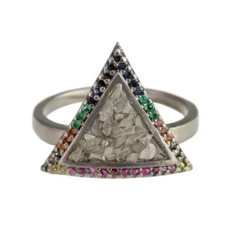 Tomfoolery Diamonds and Oxidised Silver Daniela Ring Discount